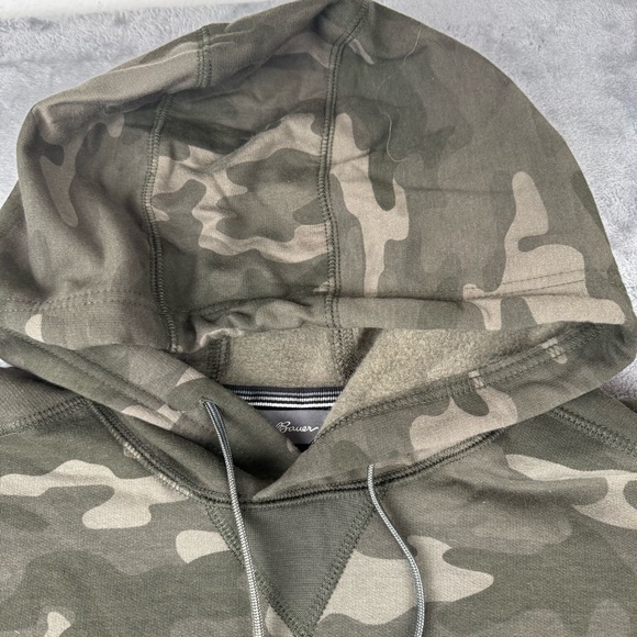 Eddie Bauer Squatch Camo Hoodie Men’s XL Sasquatch Big Foot Green Orange - Picture 4 of 11